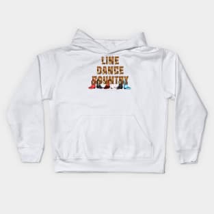 Country Line Dance Kids Hoodie